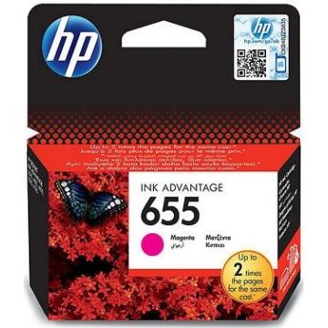 Cartus cerneala HP 655, acoperire 600 pagini (Magenta)