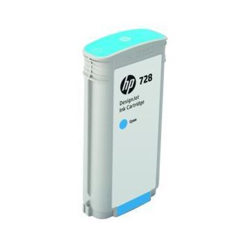 Cartus cerneala HP DesignJet 728, 130 ml (Cyan)