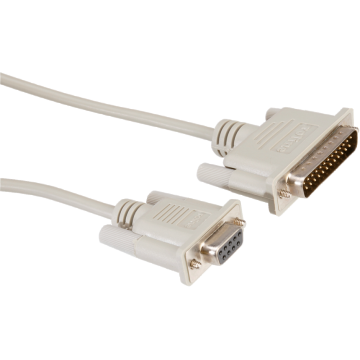 Cablu modem 9 pini la 25 pini M-T Alb 6m, Roline 11.01.4560