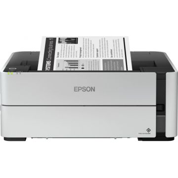 Imprimanta Epson EcoTank M1170, InkJet, Monocrom, Format A4, Duplex, Retea, Wi-Fi