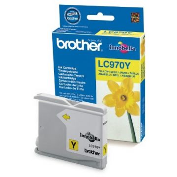 brother Cerneala Brother LC970Y galbena | 300pgs | DCP135/ DCP150/ MFC235/ MFC260