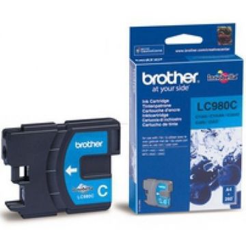 brother Cerneala Brother LC980C cyan | 260pgs | DCP145C/ DCP165C/ MFC250C/MFC290C