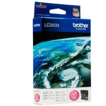 brother Cerneala Brother LC985M magenta | 260pgs | DCPJ125/J315w/J515w/J220/J265w/J410J4