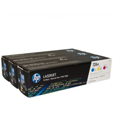 HP Toner HP 126A x3 TGP | Color LaserJet Pro CP1025