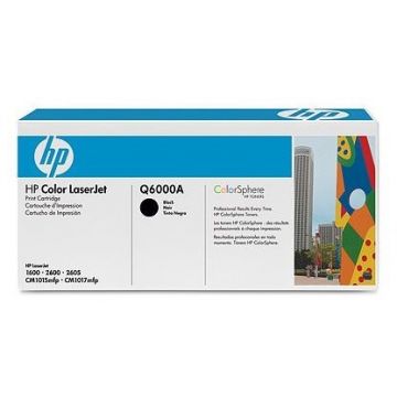 HP Toner HP LaserJet Q6000A, negru