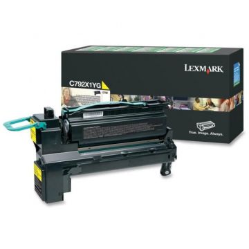 LEXMARK Cartus toner Lexmark C792X1YG, yellow