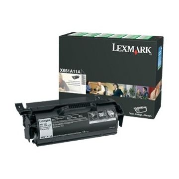 LEXMARK Lexmark Toner X651A11E Black Return