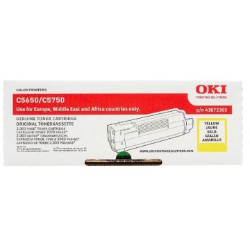 Oki Toner C5650/5750, 2K, galben