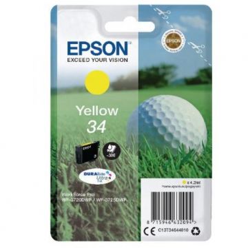 Epson Ink Golf ball Singlepack Epson Yellow 34 DURABrite Ultra | 4,2 ml
