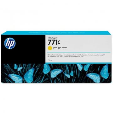 HP Cartus cerneala B6Y10A (771C) galben HP original 775ml