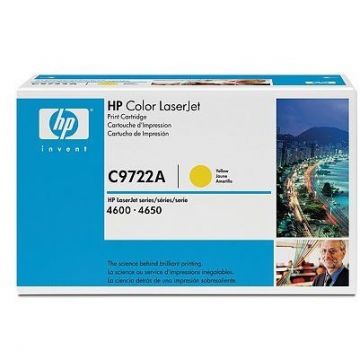 HP Cartus toner HP C9722A, 8000 pg, Galben