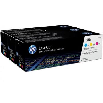 HP TRIPACK CMY CF371AM CARTUS TONER NR.128A 3X1,3K ORIGINAL HP LASERJET CM1415FN