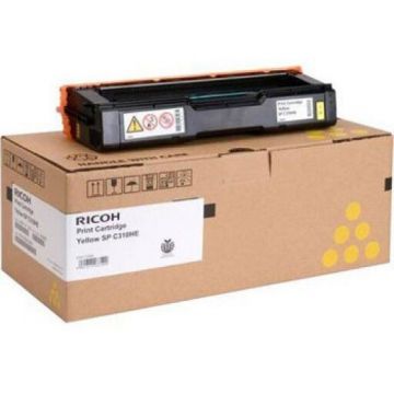 RICOH CARTUS TONER YELLOW 406482 / 407635 6K ORIGINAL RICOH AFICIO SPC 231N