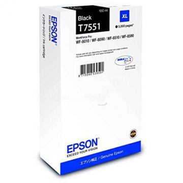 Epson CARTUS BLACK SIZE XL C13T755140 5K ORIGINAL EPSON WORKFORCE PRO WF-8010DW