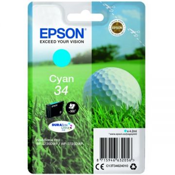 Epson Ink Golf ball Singlepack Epson Cyan 34 DURABrite Ultra | 4,2 ml