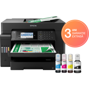 Epson Multifunctional inkjet color CISS Epson L15150, dimensiune A3 (Printare, Copiere, Scanare, Fax), duplex