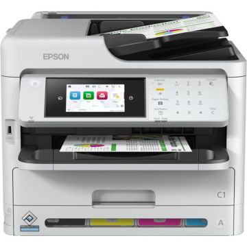 Epson Multifunctionala Epson WorkForce Pro WF-C5890DWF, InkJet, Color, Format A4, Duplex, Retea, Wi-Fi, Fax