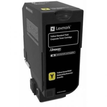 LEXMARK Cartus toner TIN, model compatibil cu LEXMARK 74C2SYE, 7000 pagini, Galben