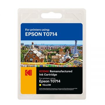 Cartus inkjet original Kodak, compatibil Epson T0714, Yellow, 5.5 ml, Premium Kodak