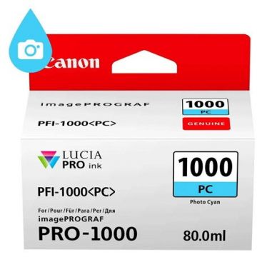 Canon Canon PFI-1000PC Cartus cerneala cyan photo ORIGINAL PFI1000PC