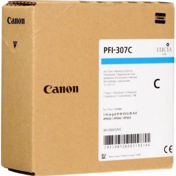 Canon Cartus cerneala Canon PFI-307C, cyan, capacitate 330ml