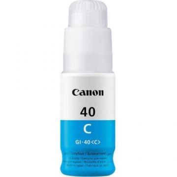 Canon Flacon cerneala Canon Cyan GI-40C pentru G6040, G5040, capacitate 7.700 pagini OEM:3400C001AA