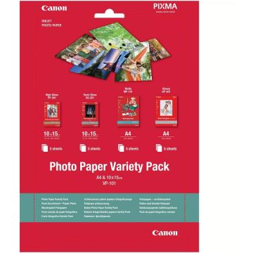 Canon Photo Paper Variety Pack A4 & 10 x 15cm VP-101