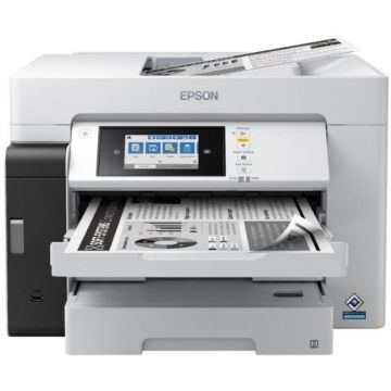 Epson Imprimanta Multifunctional Monocrom Epson EcoTank Pro M15180, A3, Duplex, Retea, Wi-Fi, Alb