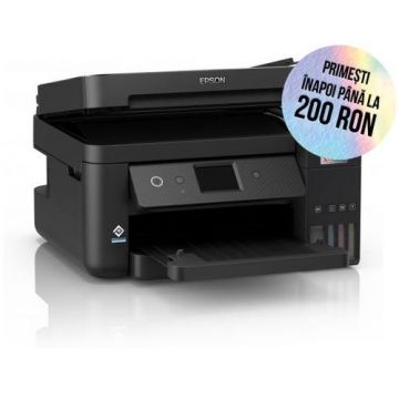 Multifunctional Epson L6290, inkjet, A4, 15.5ppm, Fax, Duplex, ADF, USB, Retea, Wireless (Negru)