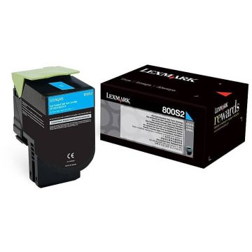 LEXMARK CARTUS TONER CYAN NR.800S2 80C0S20 2K ORIGINAL LEXMARK CX310N