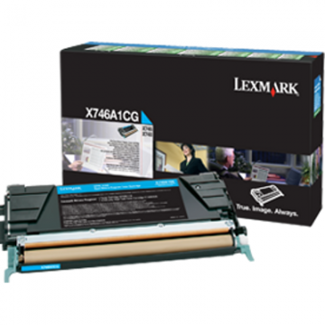 LEXMARK Lexmark Toner X746A1CG Cyan Return