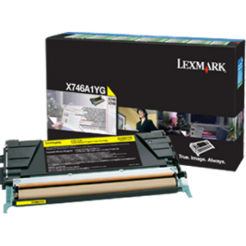 LEXMARK Lexmark Toner X746A1YG Yellow Return