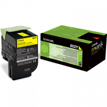 LEXMARK Toner Lexmark 802YE Yellow