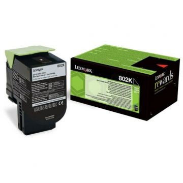 LEXMARK Toner LEXMARK 80C20KE 802KE, negru