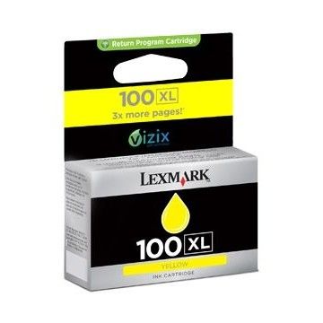 LEXMARK Tus imprimanta Lexmark No 100XL galben| 600pgs | series S/ series Pro