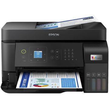 Epson Imprimanta inkjet color Epson ET-4810, duplex, ADF, USB 2.0, Wi-Fi, 20 ppm negru, 33 ppm color