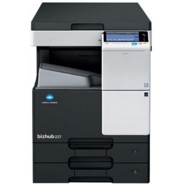 Multifunctional alb-negru Konica Minolta BizHub 227, A3, Duplex, Retea + Alimentator automat DF-628 + Copy Desk DK-513 + Toner TN-323 + Cablu de alimentare (Negru)