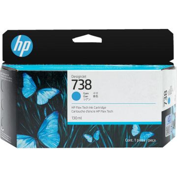 HP HP 738 130-ml Cyan DesignJet ink cartridge 1 pc(s) Original Standard Yield