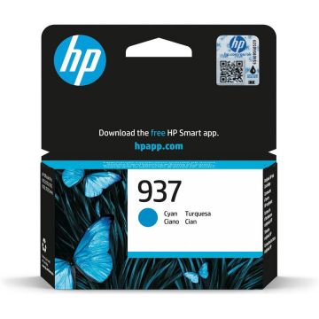 HP Toner Cerneala HP 937 (4S6W2NE), Cyan, 800 pagini