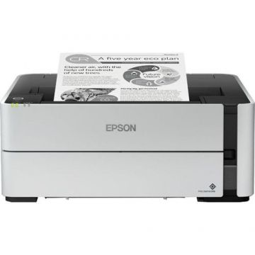 Imprimanta inkjet monocrom Epson M1180, A4, Wireless (Alb/Negru)