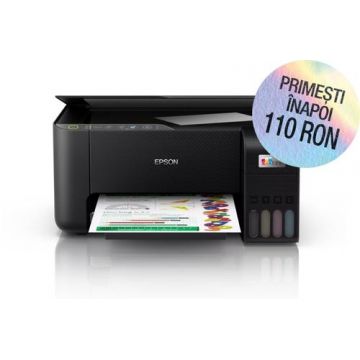 Multifunctional Epson EcoTank L3270, A4, Color, 10 ppm, USB, Wireless (Negru)