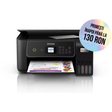 Multifunctional Epson EcoTank L3280, A4, Color, 10 ppm, USB, Wireless (Negru)