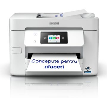 Multifunctionala Inkjet Monocrom WF-M4619DWF WorkForce Pro Format A4 Ethernet Wi-Fi Duplex Alb