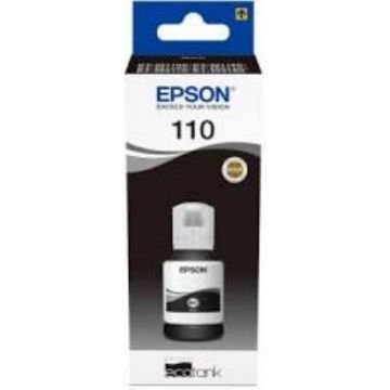 Cartuș de cerneală original Epson 110 negru pigment compatibil EcoTank M3170, M3140, M2170 și altele