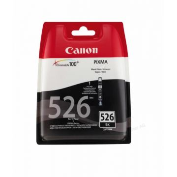 Cartus cerneala Canon CLI-526BK, black, pentru Canon Pixma IP4850, Pixma IP4950, Pixma IX6550, Pixma MG5150, Pixma MG5250, Pixma MG5350, Pixma MG6150, Pixma MG6250, Pixma MG8150, Pixma MG8250, Pixma MX715, Pixma MX885, Pixma MX895.