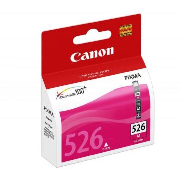 Cartus cerneala Canon CLI-526M, magenta, pentru Canon Pixma IP4850, Pixma IP4950, Pixma IX6550, Pixma MG5150, Pixma MG5250, Pixma MG5350, Pixma MG6150, Pixma MG6250, Pixma MG8150, Pixma MG8250, Pixma MX715, Pixma MX885, Pixma MX895.