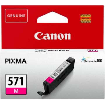 Cartus cerneala Canon CLI-571M, magenta, capacitate 7ml, pentru Canon Pixma MG6850/MG6851, Canon Pixma MG5750/MG5751, Canon Pixma MG7750/MG7751/MG7752.