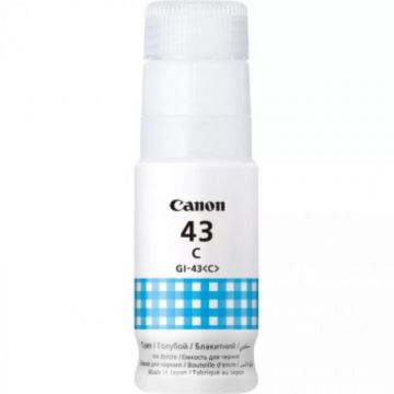 Cartus cerneala Canon GI-43C, culoare cyan, capacitate 3800 pagini,60ml,pentru Canon Pixma G540, G640.