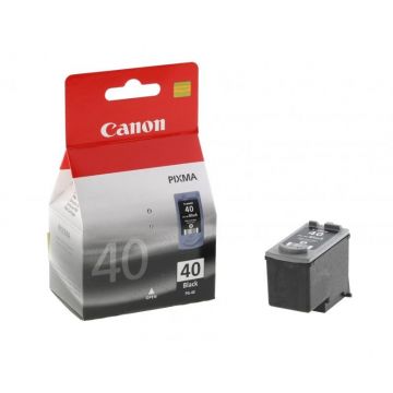 Cartus cerneala Canon PG-40, black, capacitate 16ml / 195 pagini, pentru Canon JX200, JX210, JX210P, JX500, JX510, Pixma IP1200, Pixma IP1300, Pixma IP1600, Pixma IP1700, Pixma IP1800, Pixma IP1900, Pixma IP2200, Pixma IP2500, Pixma IP2600, Pixma MP140,