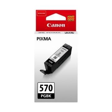 Cartus cerneala Canon PGI-570 PGBK, pigment black, capacitate 15ml, pentru Canon Pixma MG6850/MG6851, Canon Pixma MG5750/MG5751, Canon Pixma MG7750/MG7751/MG7752.